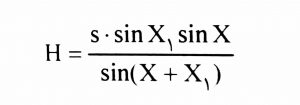 فرمول محاسبه مقدار ناهمواری H در گرد تراشی با قلم نوک تیز (R=0)